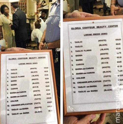 Dona de salão é multada por cobrar mais de clientes brancos Dona de salão é multada por cobrar mais de clientes brancos
