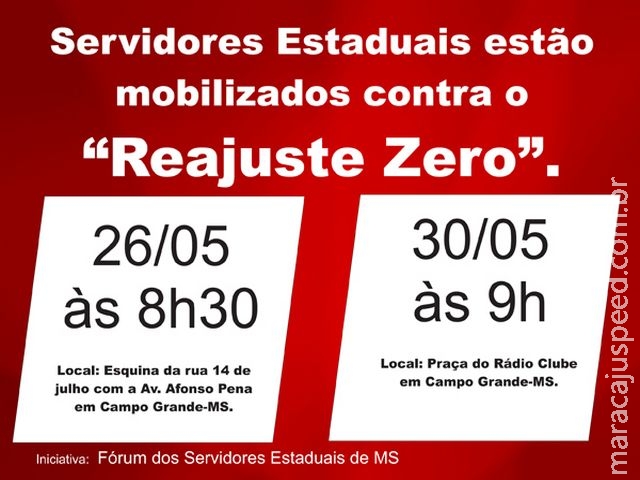 Com “Reajuste Zero”, Fórum dos Servidores fará mobilizações na próxima semana