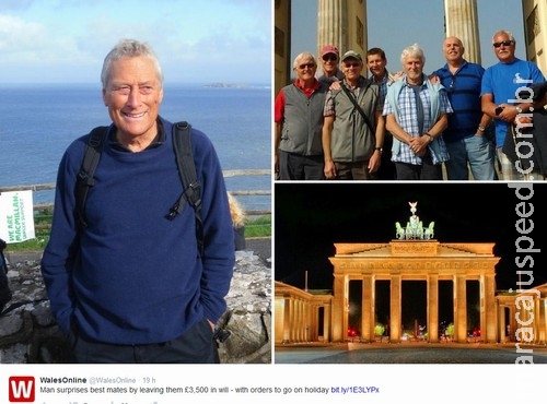 Grupo curte viagem com dinheiro deixado para eles por amigo morto Grupo curte viagem com dinheiro deixado para eles por amigo morto