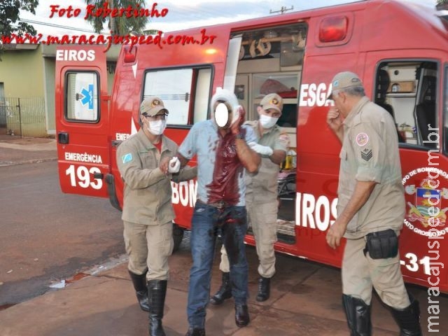 Final de semana acelerado em Maracaju; homem leva facada no rosto Final de semana acelerado em Maracaju; homem leva facada no rosto