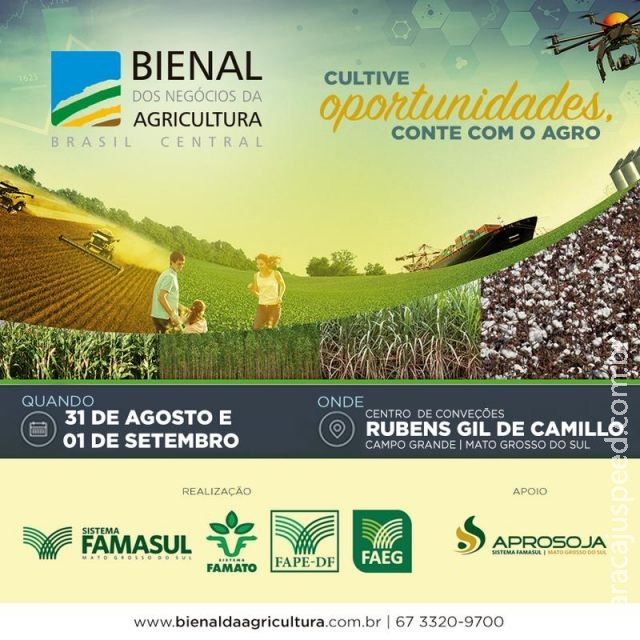Sojicultores com maior produtividade do Brasil serão premiados durante a Bienal da Agricultura Sojicultores com maior produtividade do Brasil serão premiados durante a Bienal da Agricultura