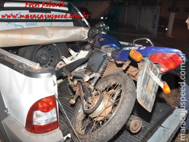 Maracaju: PM recupera motocicleta produto de furto Maracaju: PM recupera motocicleta produto de furto