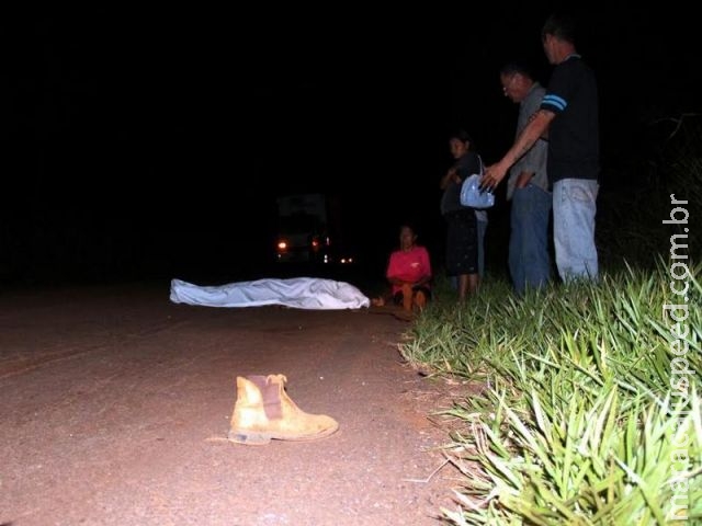 Jovem morre atropelado e primo fica ferido em acidente na MS-370