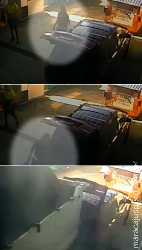 Mulher escapa por um triz de ser esmagada por caminhão de 20 toneladas Mulher escapa por um triz de ser esmagada por caminhão de 20 toneladas