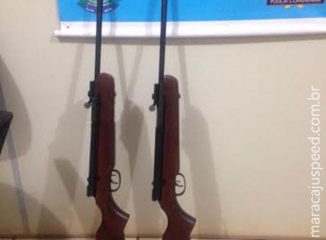 Máquina agrícola com armas e munições é apreendida com paranaense na MS-134 