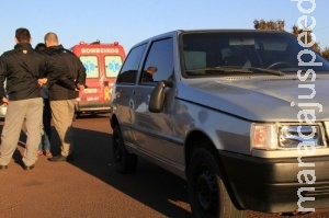 Pedestre é atropelado por carro ao atravessar avenida às margens da 262