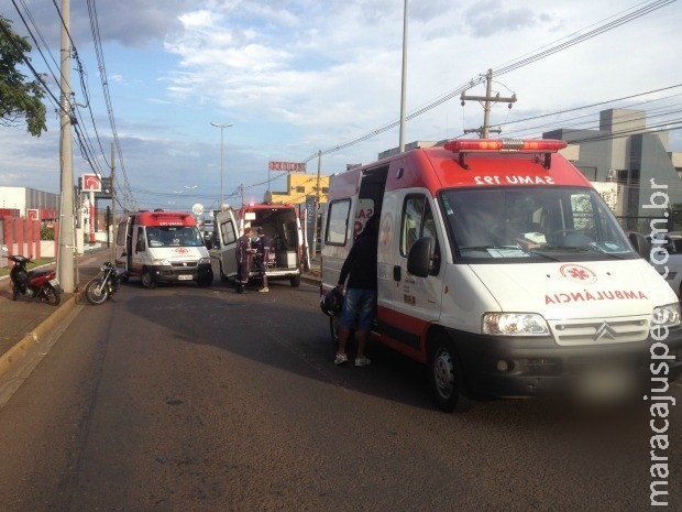Três ficam feridos em acidente em avenida de Campo Grande