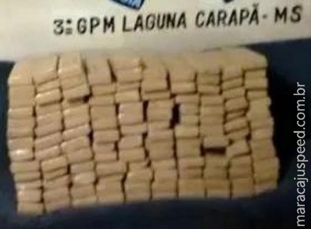 Carro abandonado com 126 tabletes de maconha após colisão é apreendido em MS