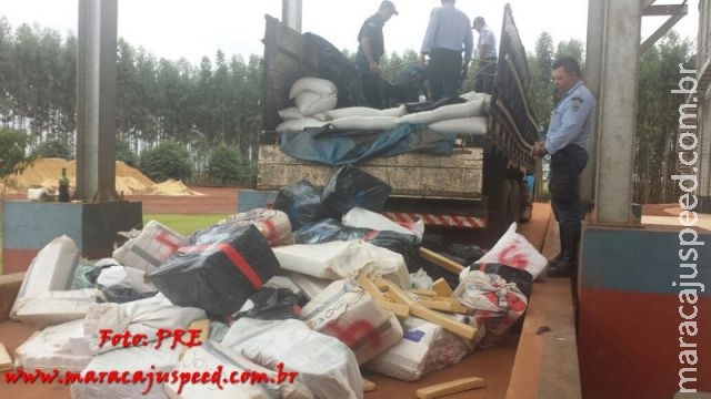 Maracaju: Condutor é preso com 4 toneladas de drogas escondida em carga