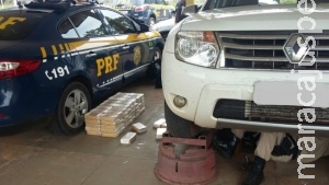 Douradenses são presos com 102 kg de cocaína que seria levado a SP