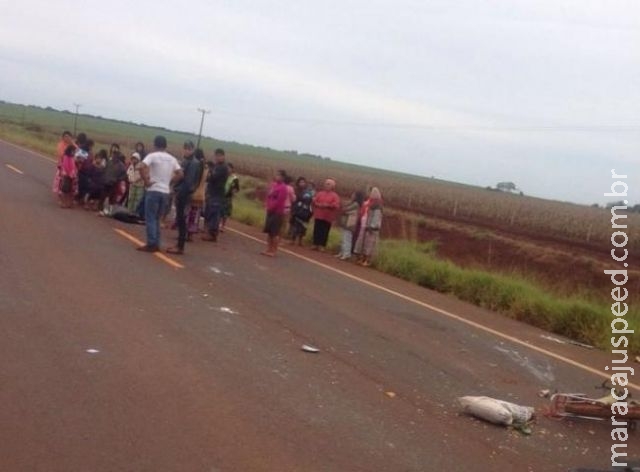 Idoso morre atropelado quando andava de bicicleta na BR-463