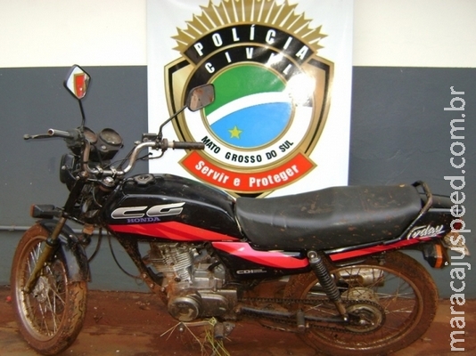 Motocicleta furtada em Dourados é recuperada em Maracaju pela Polícia Cívil Motocicleta furtada em Dourados é recuperada em Maracaju pela Polícia Cívil