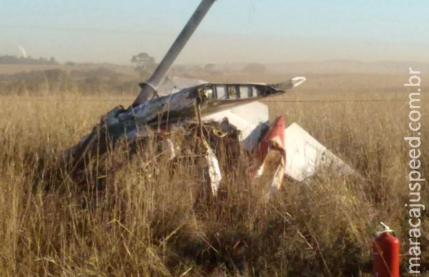 Passageiro morre em queda de avião em fazenda de Rio Verde