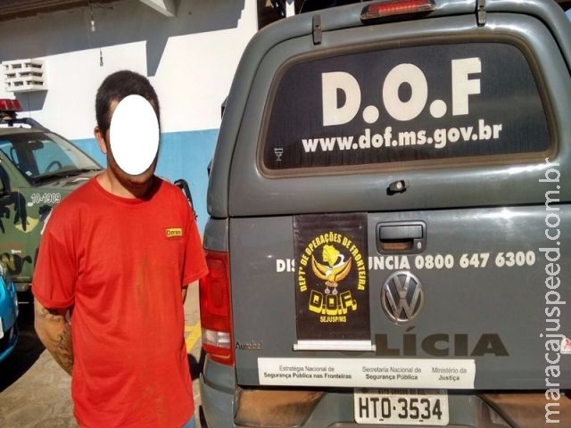 DOF cumpre mandado de prisão em Amambai DOF cumpre mandado de prisão em Amambai