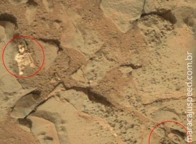 Imagem da Nasa mostra suposto esqueleto de ET em Marte