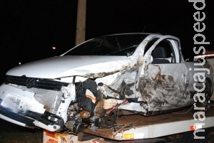 Colisão gera engavetamento de veículos na BR-267