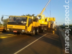 Responsável pela BR-163 vai vistoriar ponte bloqueada por guincho Responsável pela BR-163 vai vistoriar ponte bloqueada por guincho