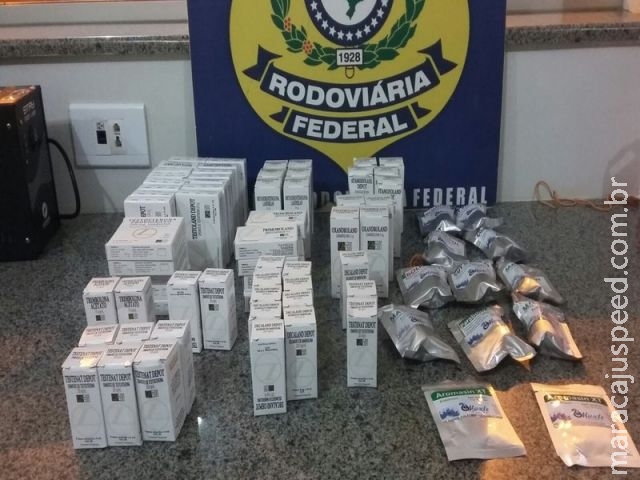 PRF prende homem transportando anabolizantes contrabandeados do Paraguai