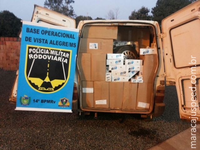 Maracaju: PRE Vista Alegre apreende 2.250 pacotes de cigarros contrabandeados do Paraguai