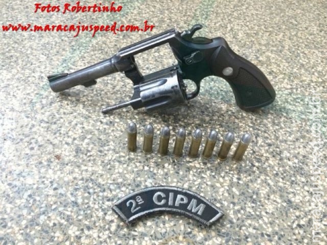 Maracaju: PM apreende revólver calibre 38 totalmente municiado na cintura de adolescente
