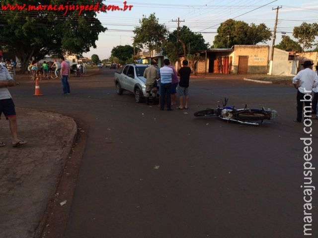 Acidente na Av. Marechal Floriano Peixoto envolve Strada e motocicleta (assista)