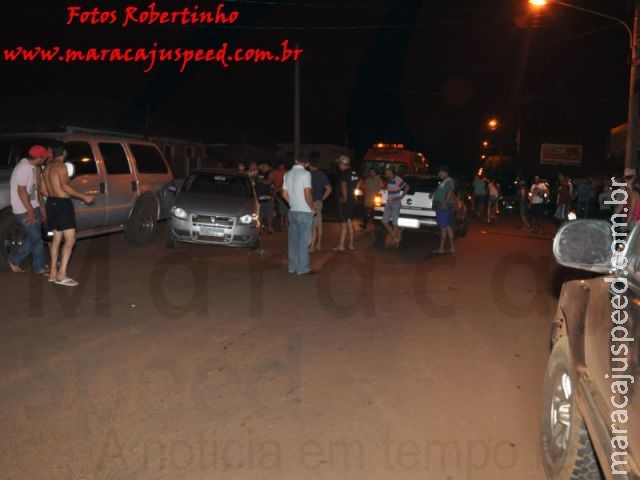 Maracaju: Motorista desatenta abalroa veículo e envolve um terceiro veículo na colisão Maracaju: Motorista desatenta abalroa veículo e envolve um terceiro veículo na colisão