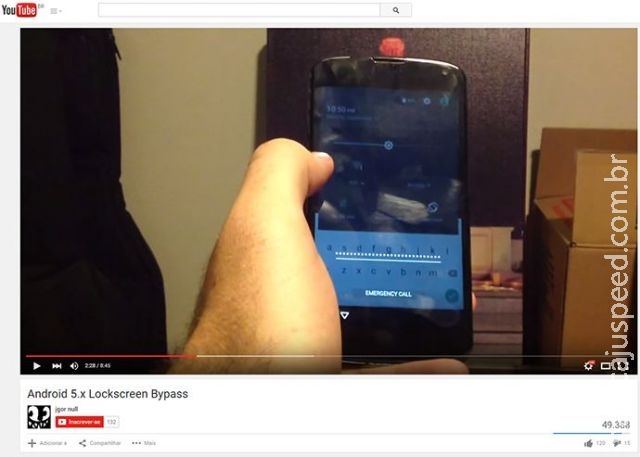 Android 5 tem falha que permite burlar senha de bloqueio Android 5 tem falha que permite burlar senha de bloqueio