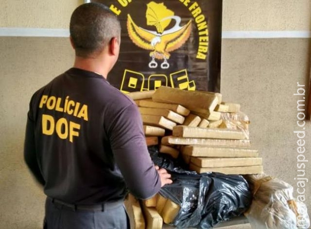 Vídeo: 122 tabletes de maconha eram transportados em motocicletas na MS-162