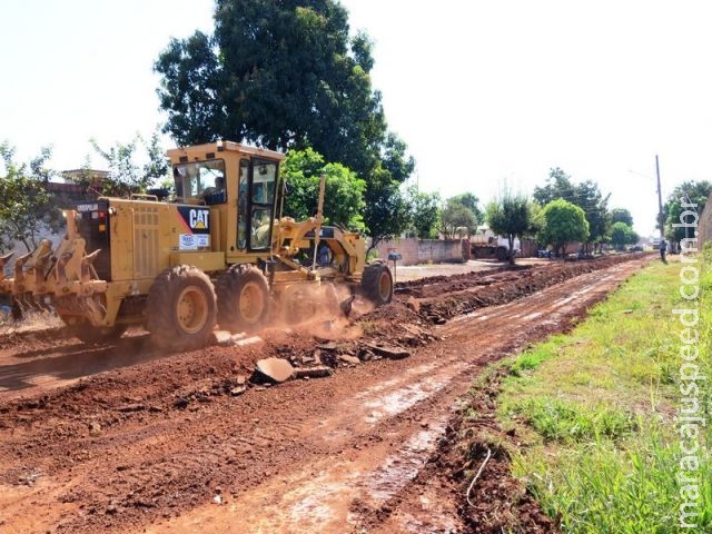 Prefeitura inicia recuperação de pavimentação asfáltica de ruas em Maracaju