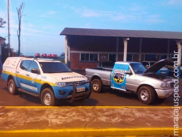 Dourados: PRE recupera caminhonete furtada no estado de São Paulo
