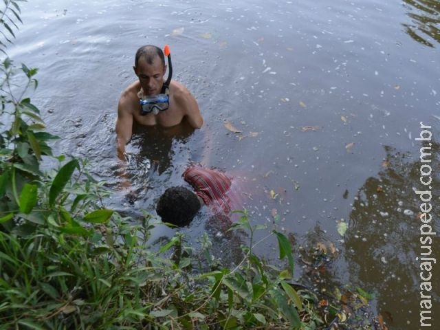 Bombeiros de Maracaju, encontram corpo de homem que desapareceu no Rio Vacaria, após afogamento