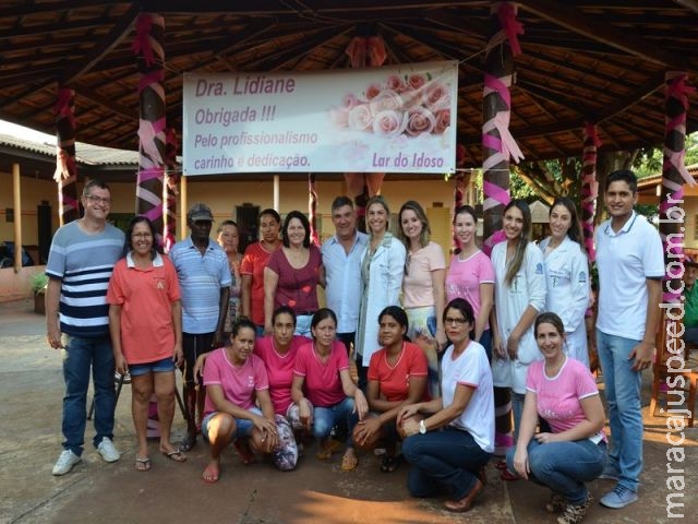 Maracaju: Prefeito Maurílio acompanha Outubro Rosa no Lar do idoso