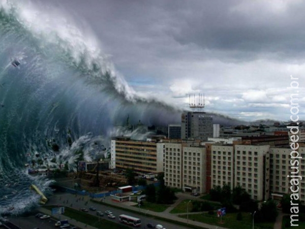 Tsunami gigante pode engolir parte da Terra Tsunami gigante pode engolir parte da Terra