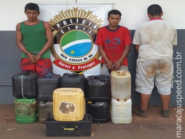 Maracaju: Polícia Civil prende ladrões que furtaram óleo diesel de máquina colheitadeira