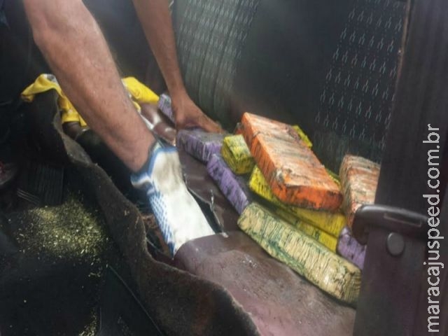 Maracaju: Condutor de Ponta Porã é flagrado com 27 quilos de cocaína Maracaju: Condutor de Ponta Porã é flagrado com 27 quilos de cocaína