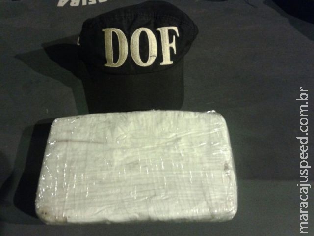 DOF prende goiano com 1 kg de cocaína na BR 463 DOF prende goiano com 1 kg de cocaína na BR 463