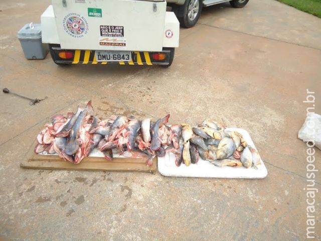 PMA autua 57 pessoas durante a Operação Pré-piracema, apreende 301 kg de pescado e aplica R$ 772 mil em multas PMA autua 57 pessoas durante a Operação Pré-piracema, apreende 301 kg de pescado e aplica R$ 772 mil em multas