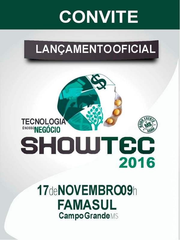 Lançamento do Showtec 2016 - Campo Grande