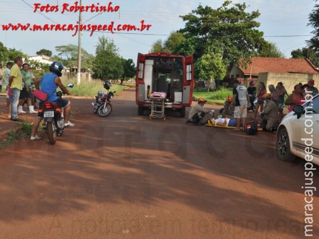 Maracaju: Ciclista é atropelada por motociclista e condutor ainda tentou agredir a vítima