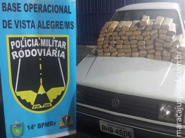 Maracaju: PRE BOP Vista Alegre apreende 79 tabletes de maconha na rodovia MS-164 e cumpre mandado de prisão