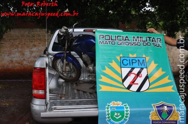 Maracaju: Polícia Militar recupera motocicleta furtada que estava abandonada em fundos de kitnet