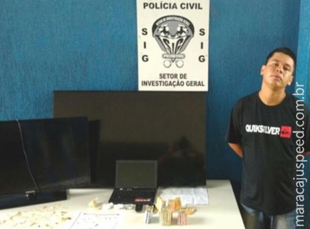 Traficante é preso com joias furtadas avaliadas em aproximadamente R$ 60 mil