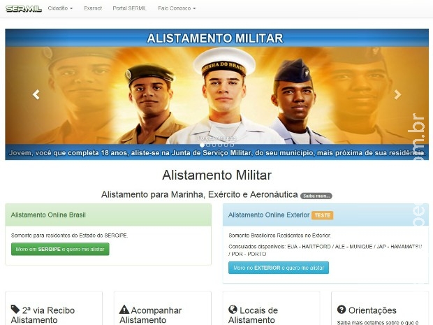 Alistamento militar em MS poderá ser feito pela Internet a partir de janeiro Alistamento militar em MS poderá ser feito pela Internet a partir de janeiro