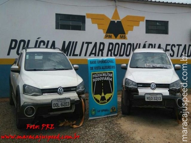Maracaju: Polícia Militar Rodoviária Estadual recupera veículos roubados após perseguição