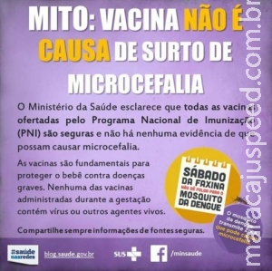 Vacina contra rubéola não causa microcefalia, informa Ministério da Saúde Vacina contra rubéola não causa microcefalia, informa Ministério da Saúde