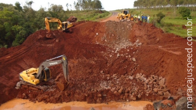 CCR inicia obra na 163, mas sem previsão de quando rodovia será liberada CCR inicia obra na 163, mas sem previsão de quando rodovia será liberada