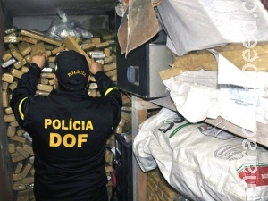 DOF apreende R$ 55 milhões em drogas de facções em MS DOF apreende R$ 55 milhões em drogas de facções em MS