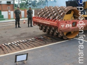 Exército destrói 4.409 armas de fogo em MS este ano