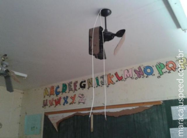 Escola municipal é invadida e vândalos quebram até ventiladores Escola municipal é invadida e vândalos quebram até ventiladores