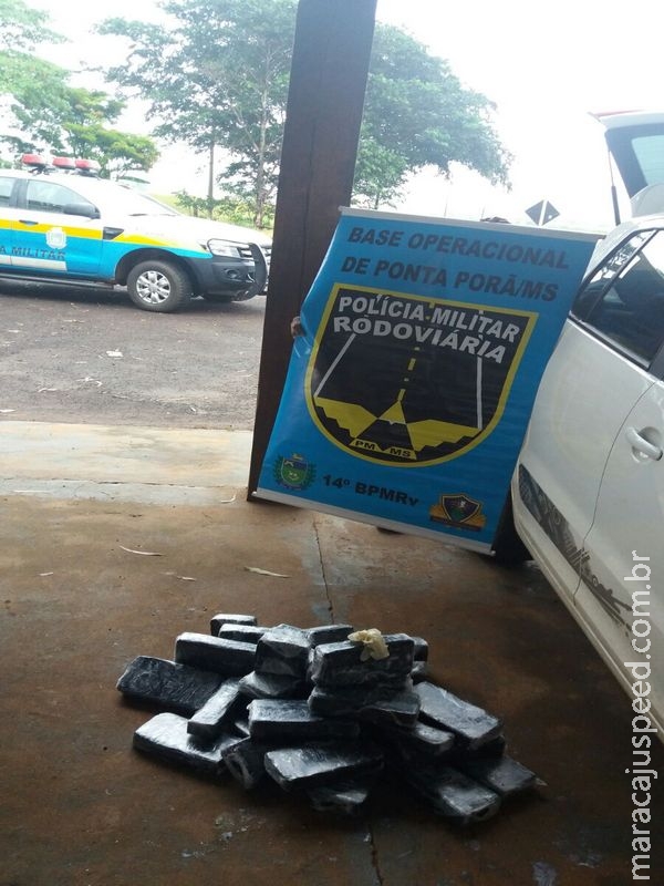 PRE BOP Ponta Porã apreende 40 kg de crack na MS-164